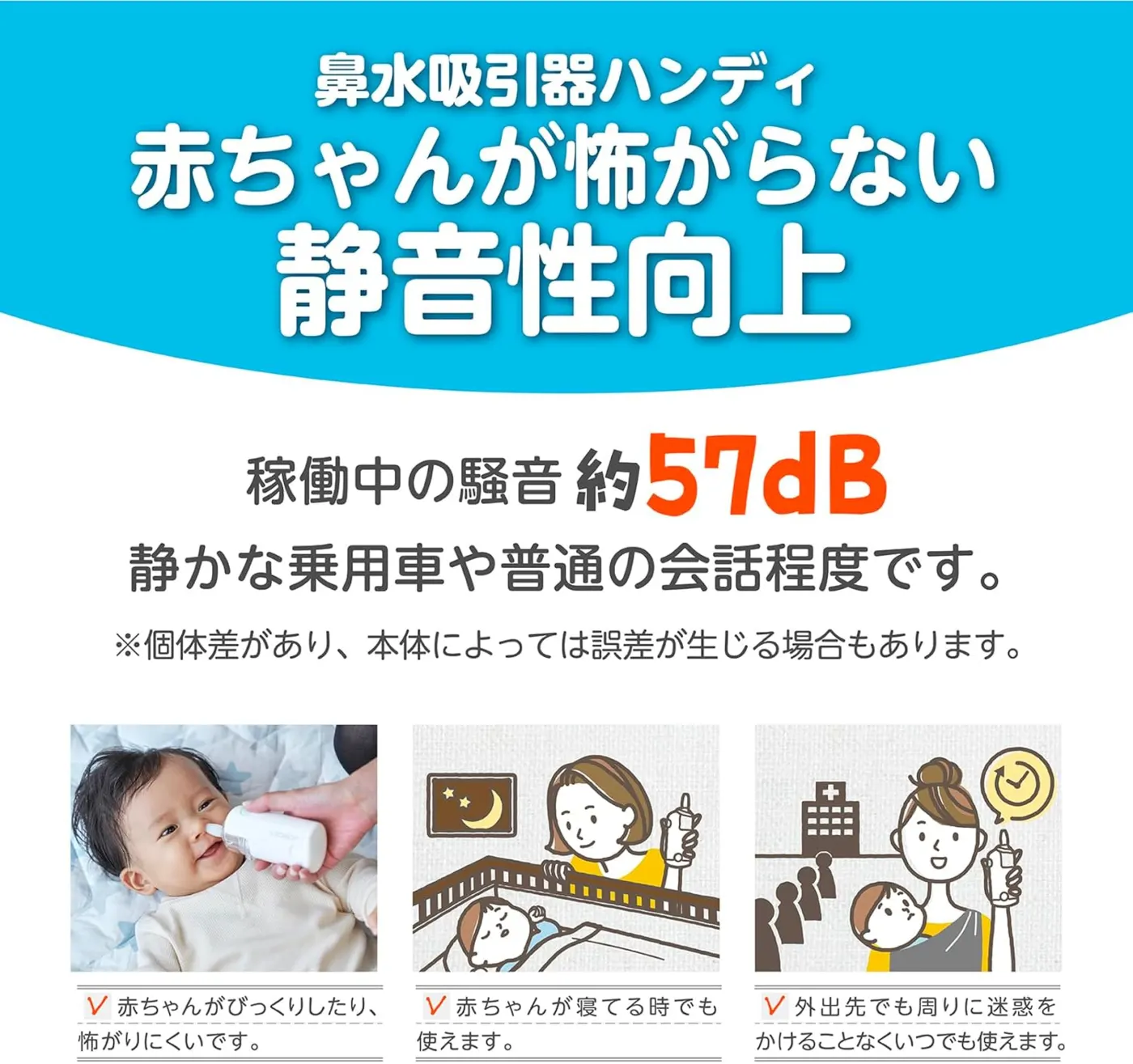 Dr.EDISON 電動鼻水吸引器ハンディ 3